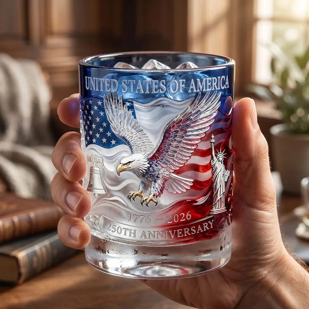 Limited Edition 2026 USA 250th Anniversary Commemorative Glass &ndash; 1776-2026 Heritage Edition