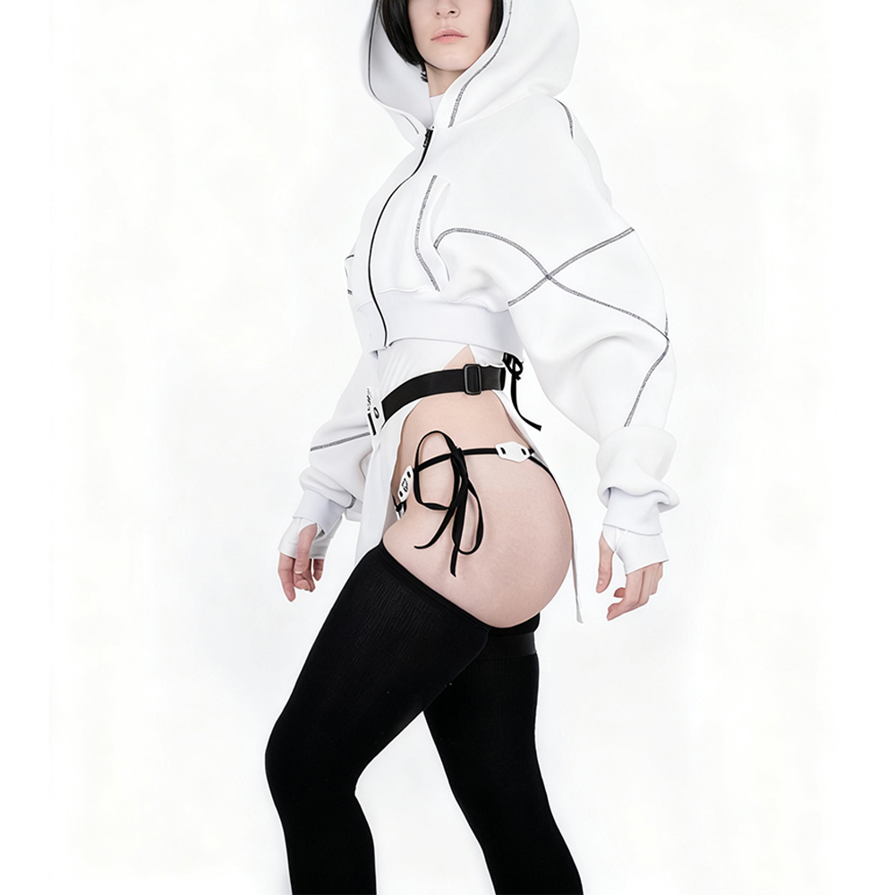 Cyberpunk Futuristic Mechanical Style Women's Sports Yoga Outfit Set