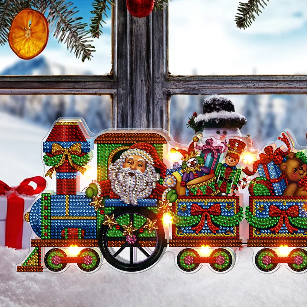 DIY Diamond Painting Nightlight Drilling Lamp - Gift Train