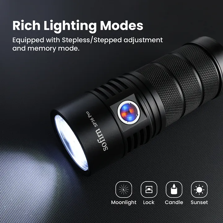 Sofirn SP36Pro Anduril 2.0 UI 8000 lumen rechargeable Flashlight