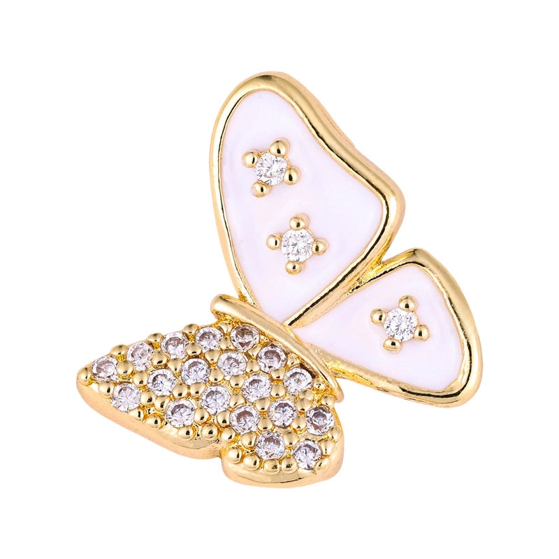 1 Piece Copper Zircon Four Leaf Clover Round Heart Shape Pendant Jewelry Accessories