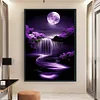(US Only)Waterfall Printed Cross Stitch Kit 40x60cm DIY 14CT Thread Art Needlework Decor