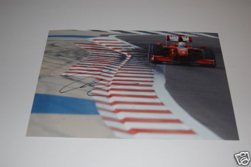 Ferrari F1 Photo Poster painting signed by Felipe Massa.