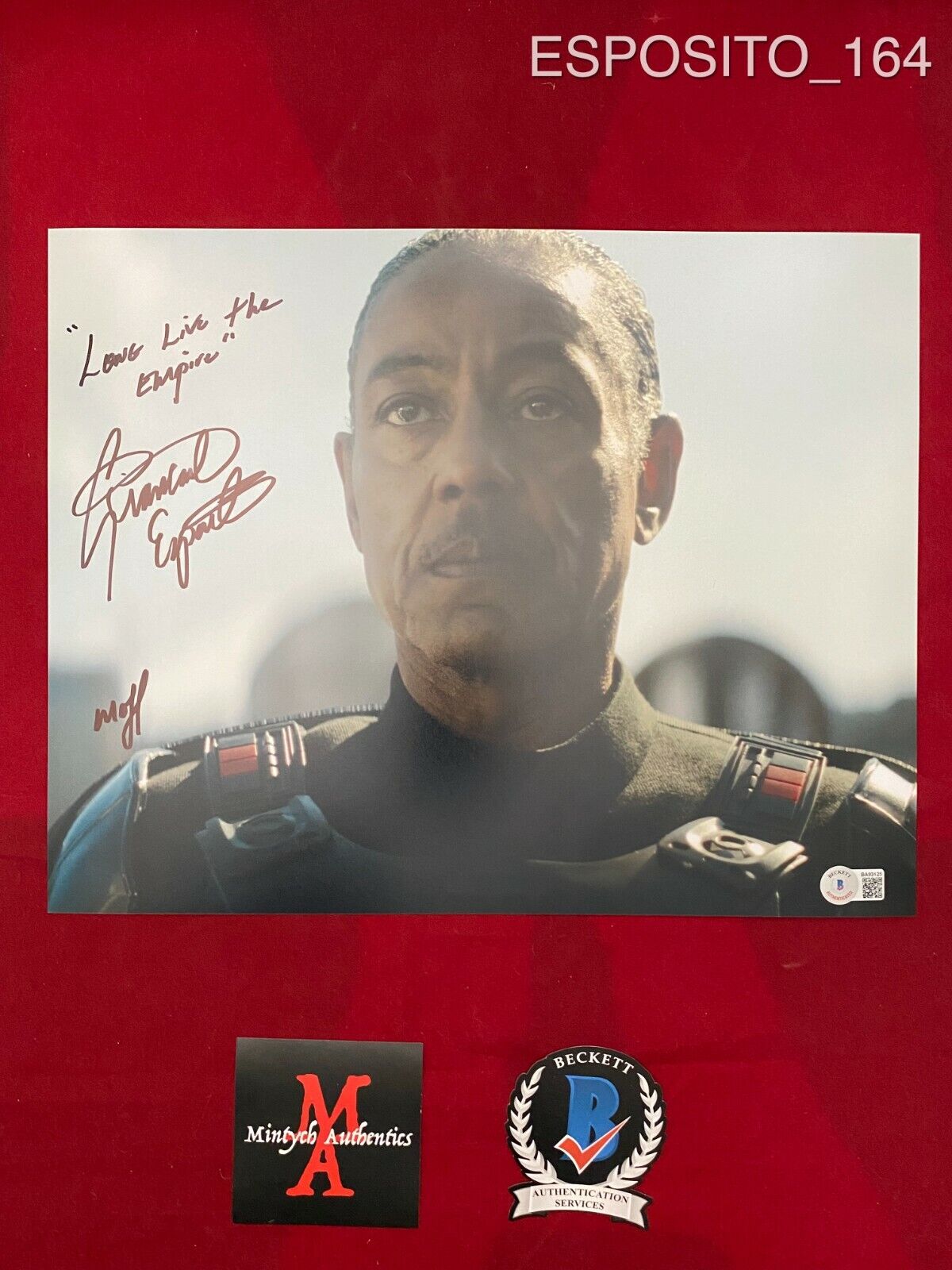 GIANCARLO ESPOSITO AUTOGRAPHED SIGNED 11x14 Photo Poster painting! MANDALORIAN! BECKETT COA!