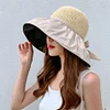 Gioiacombo&trade; Cappello estivo da sole con fiocco cavo