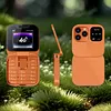 PUSOKEI 4G LTE Flip Phone Unlcoked, 4G Mini Flip Phone for Seniors, Loud Speaker, Dual SIM Slot, 1.77 Inch Screen, One Click Dialing, Bluetooth, FM Radio
