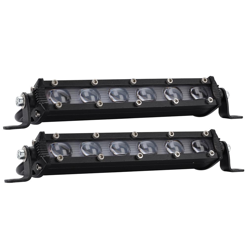 

1 Pair 8 Inch 60W LED Work Light Bar Offroad Spot Flood Combo Beam Fog Lamp, 501 Original