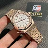 Audemars Piguet Royal Oak 15454OR.GG.1259OR.01 Frosted Gold White Dial (37mm) Super Clone