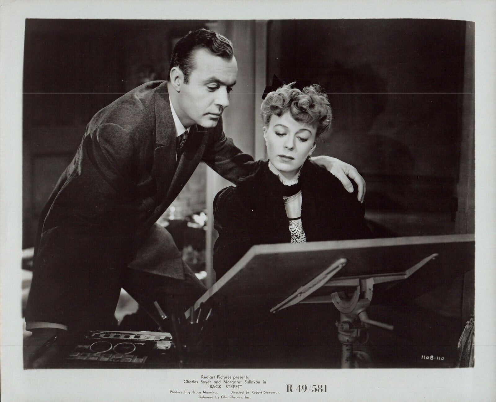 CHARLES BOYER MARGARET SULLAVAN 1941 Movie Promo Vintage 8x10 Photo Poster painting BACK STREET