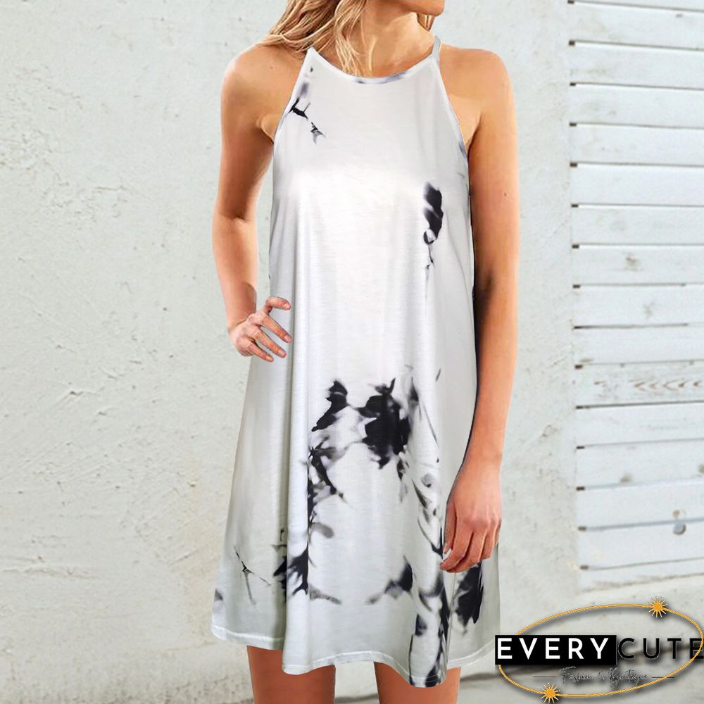 Women's Casual Loose Sleeveless Dress White Dresses