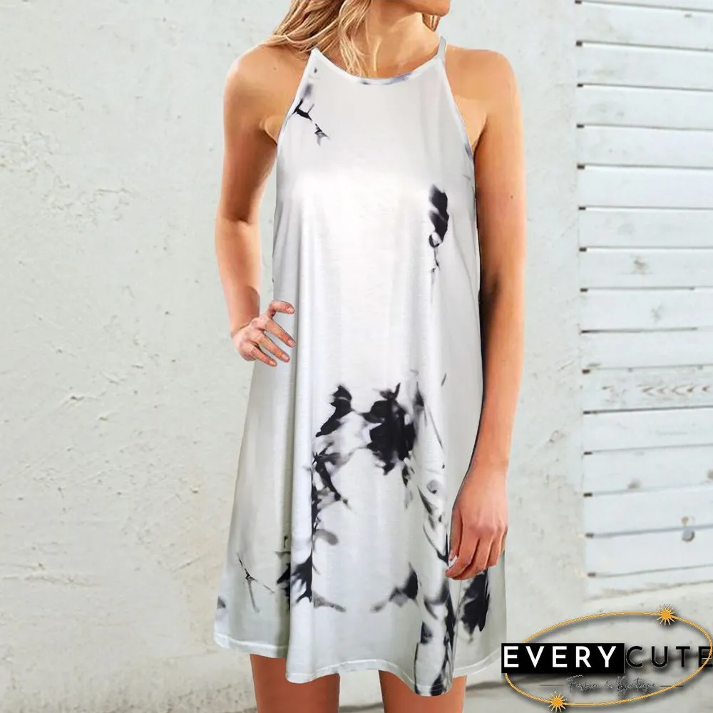 Women's Casual Loose Sleeveless Dress White Dresses