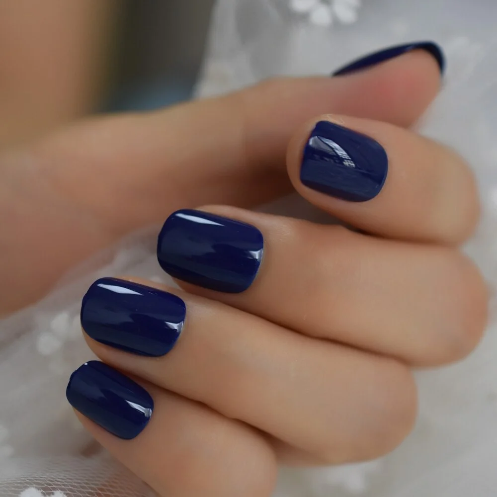 Squoval Short Size Charming Lovely Fake Nails Nude Pink Pudding Smooth Supple Fake Nails UV Press On Nails Gel lovely charms-Nail Inspo