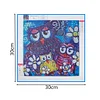 Cartoon Owl  | Crystal Rhinestone  | Special Shaped Diamond Painting Kits