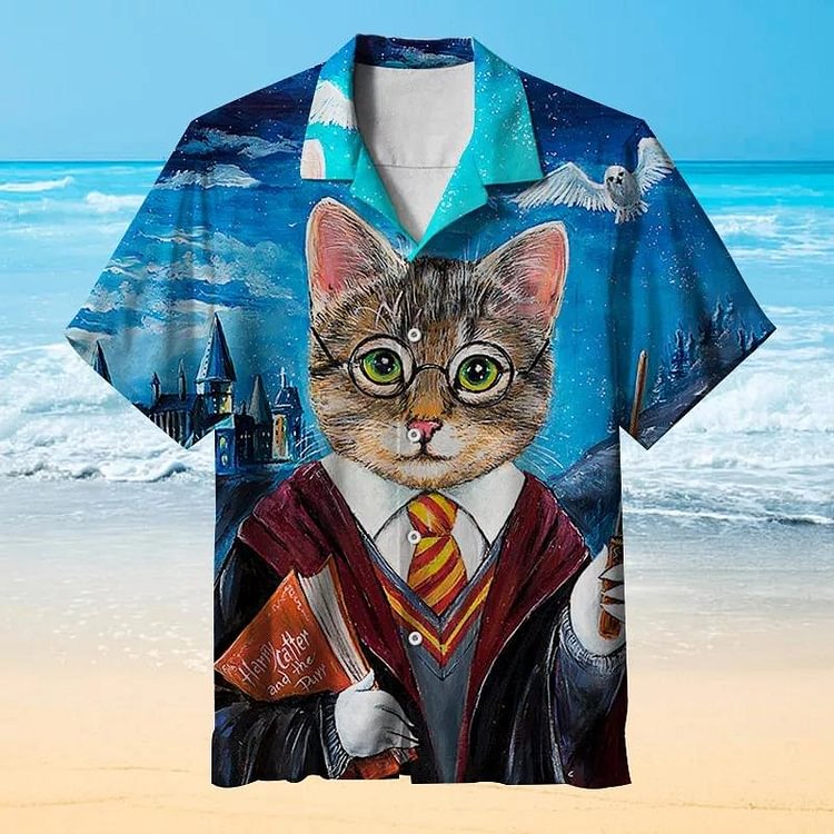 Harry Potter and the Purr Hawaiian shirt