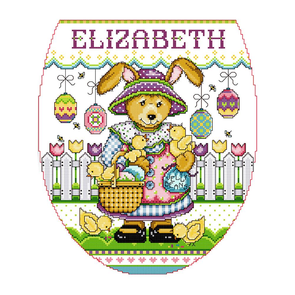 

Easter Egg Paradise - 14CT Stamped Cross Stitch - 38*33cm, 501 Original
