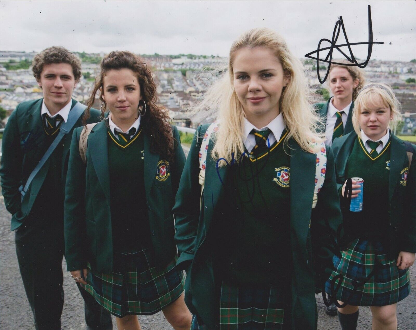 Derry Girls Multi-Signed 10x8 Photo Poster painting AFTAL *SIGNED BY 4*