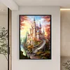 Disney Castle-16CT Stamped Cross Stitch 40*60cm/15.75*23.62in(Big Size)