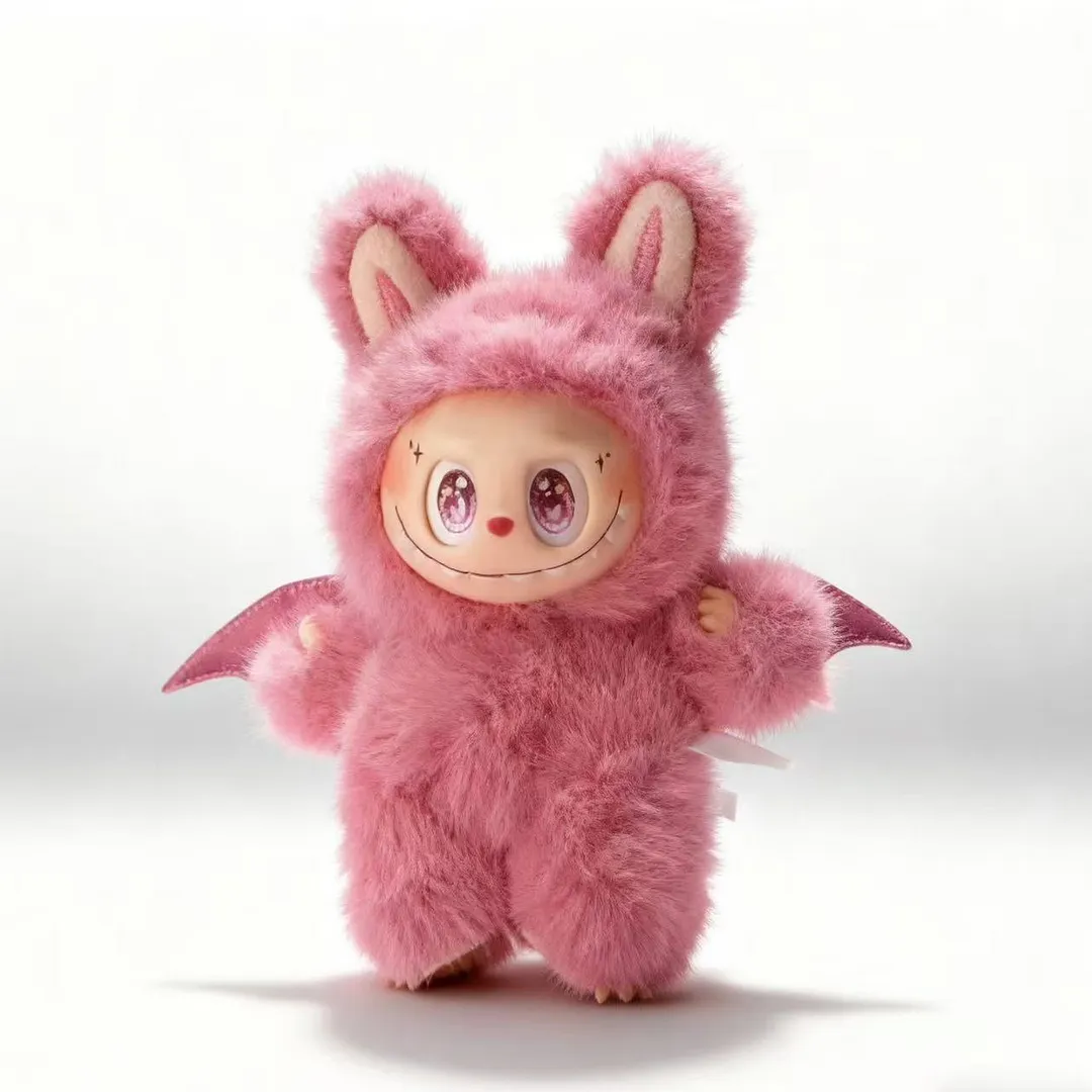 Applicable to genuine labubu lab cloth plush doll bubble mart trendy play blind box doll gift high-end doll