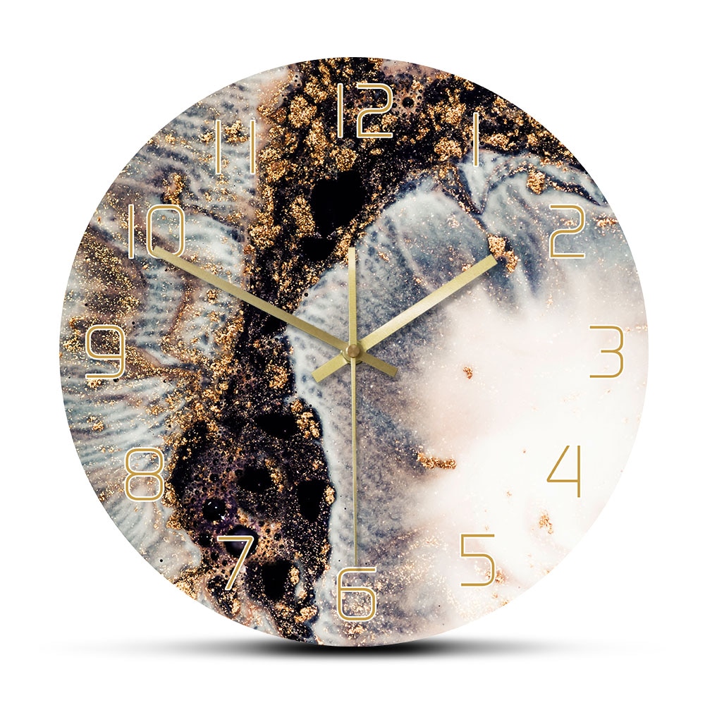 

Golden Powder - Frameless Acrylic Wall Clock, 501 Original