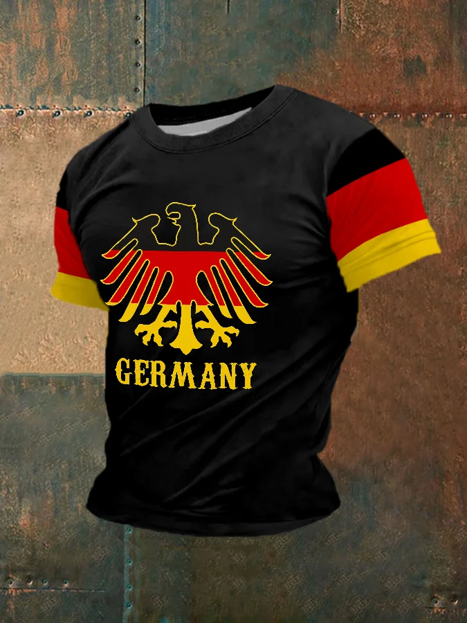 Deutschland Print T-Shirt f&uuml;r M&auml;nner