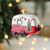 Cute Christmas Tree Red White Hanging Decors