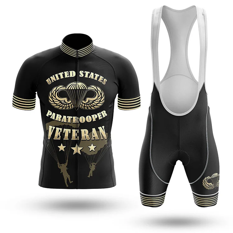 U.S Paratrooper Veteran Men's Short Sleeve Cycling Kit