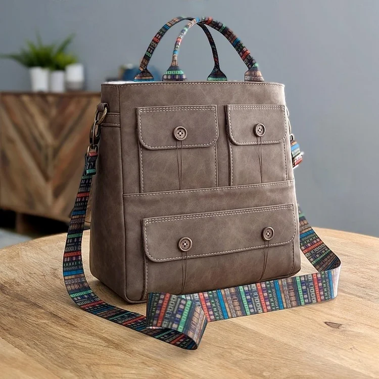 Multi-layered Tote Bag Sewing Template - Include Instructions