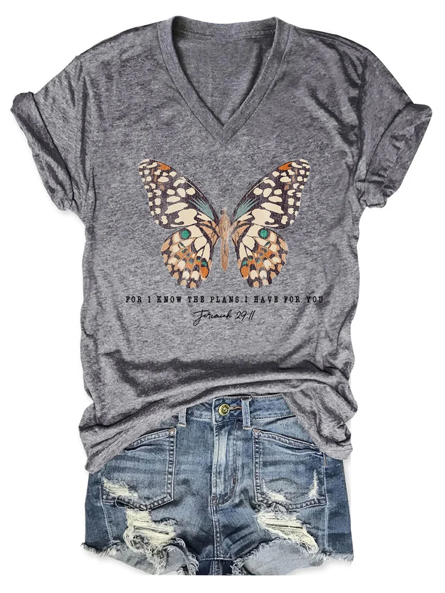 For I Know The Plans I Have For You V-neck T-shirt