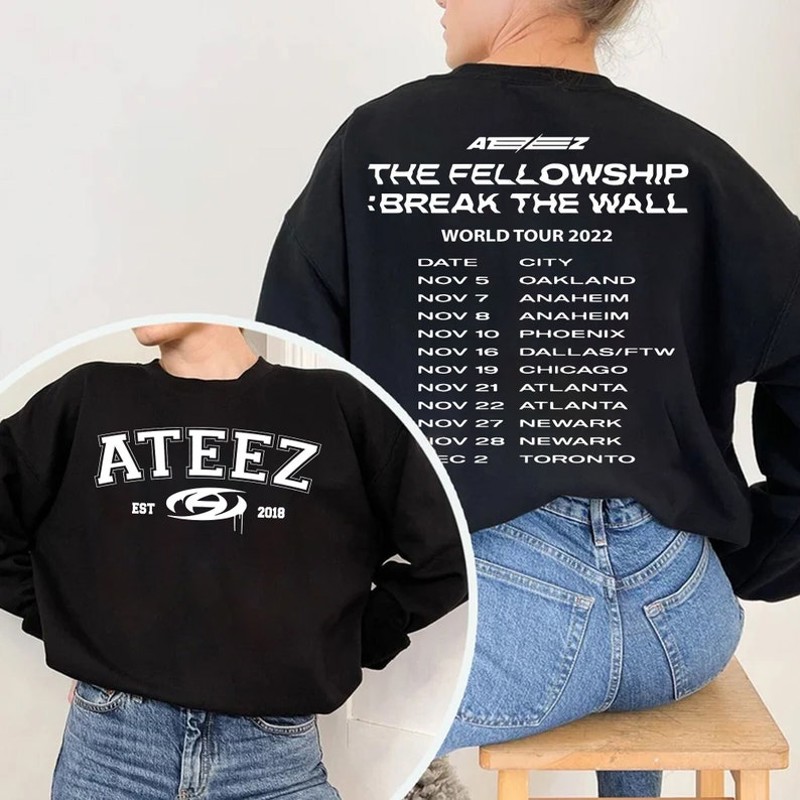 ATEEZ 2022 World Tour The Fellowship : Break the Wall Sweatshirt