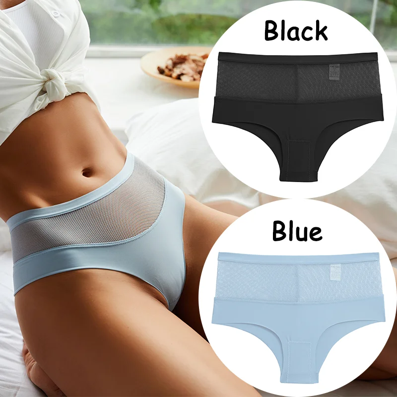 Billionm Lace Panties High Waist Women's Underwear Mesh Perspective Sexy Panties Female Briefs Girls Intimates Sexy Lingerie