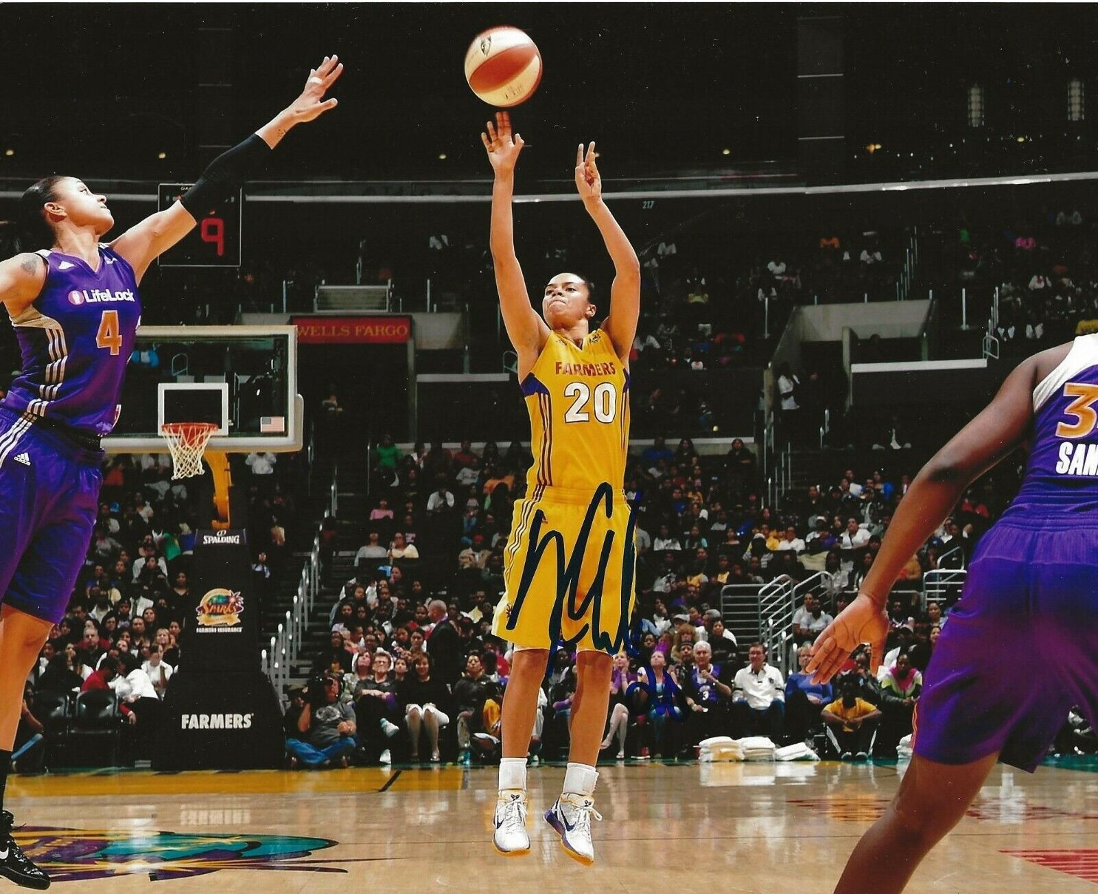 Kristi Toliver signed LA Los Angeles Sparks 8x10 Photo Poster painting autographed 2