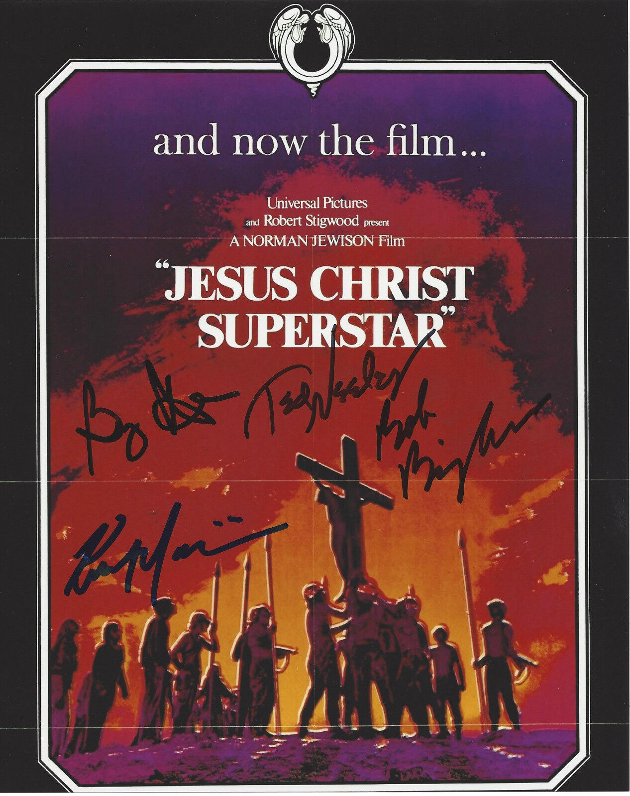 JESUS CHRIST SUPERSTAR CAST SIGNED 8X10 Photo Poster painting MOVIE POSTER w/COA X4 PROOF