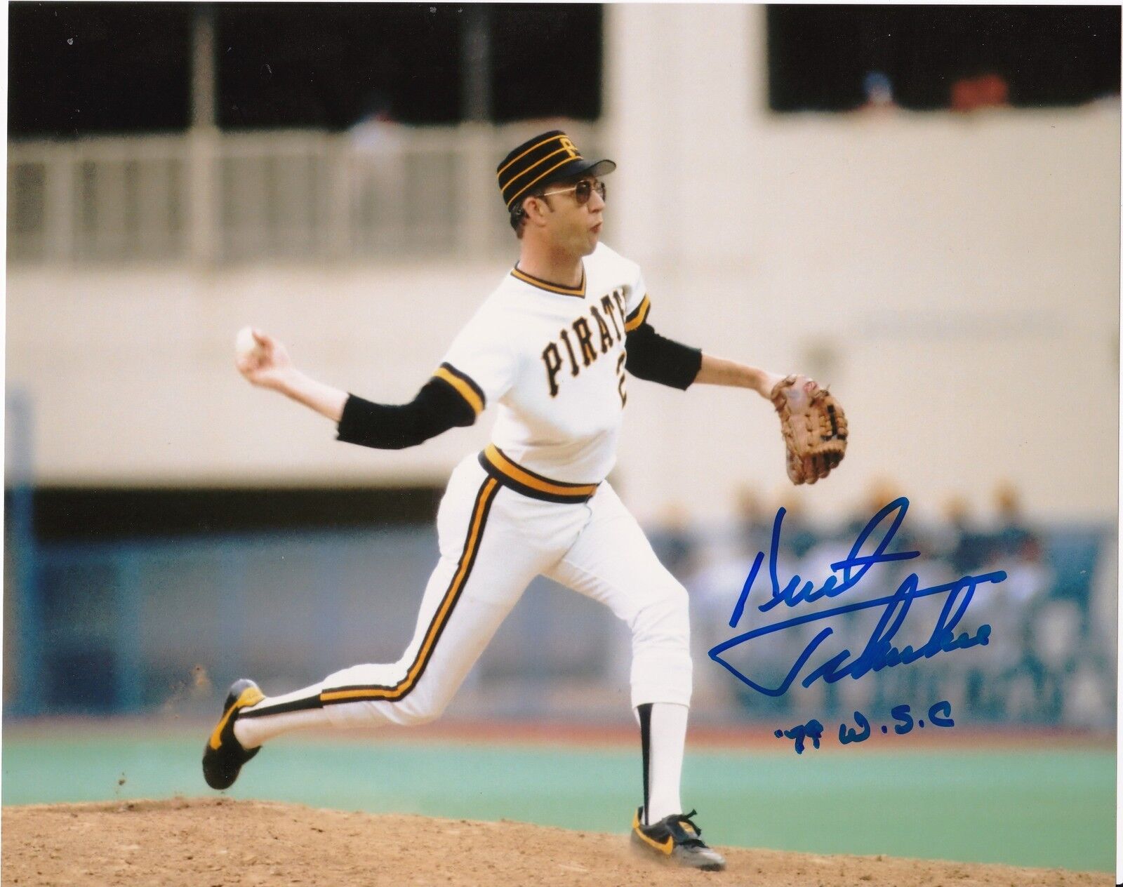 KENT TEKULVE PITTSBURGH PIRATES 79 WS CHAMPS ACTION SIGNED 8x10