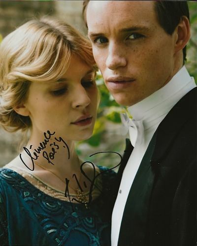 Eddie Redmayne & Clemence Poesy birdsong authentic signed autograph Photo Poster painting AFTAL