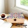 Mandala DIY Diamant Kunst Aufbewahrungsbox aus Holz mit Verschluss Schreibtisch-Organizer