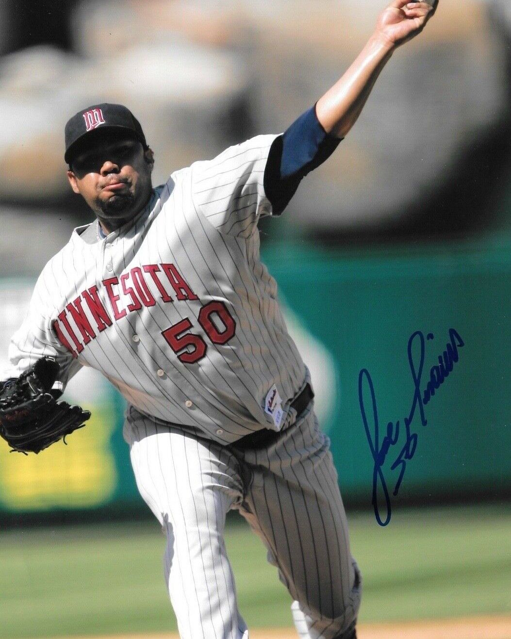 * JOSE MIJARES * signed 8x10 Photo Poster painting * MINNESOTA TWINS * COA * 3