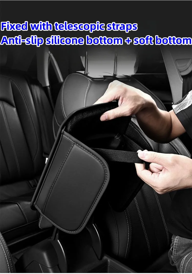 Car Armrest Box Pad Memory Foam Elbow Rest Storage Bag