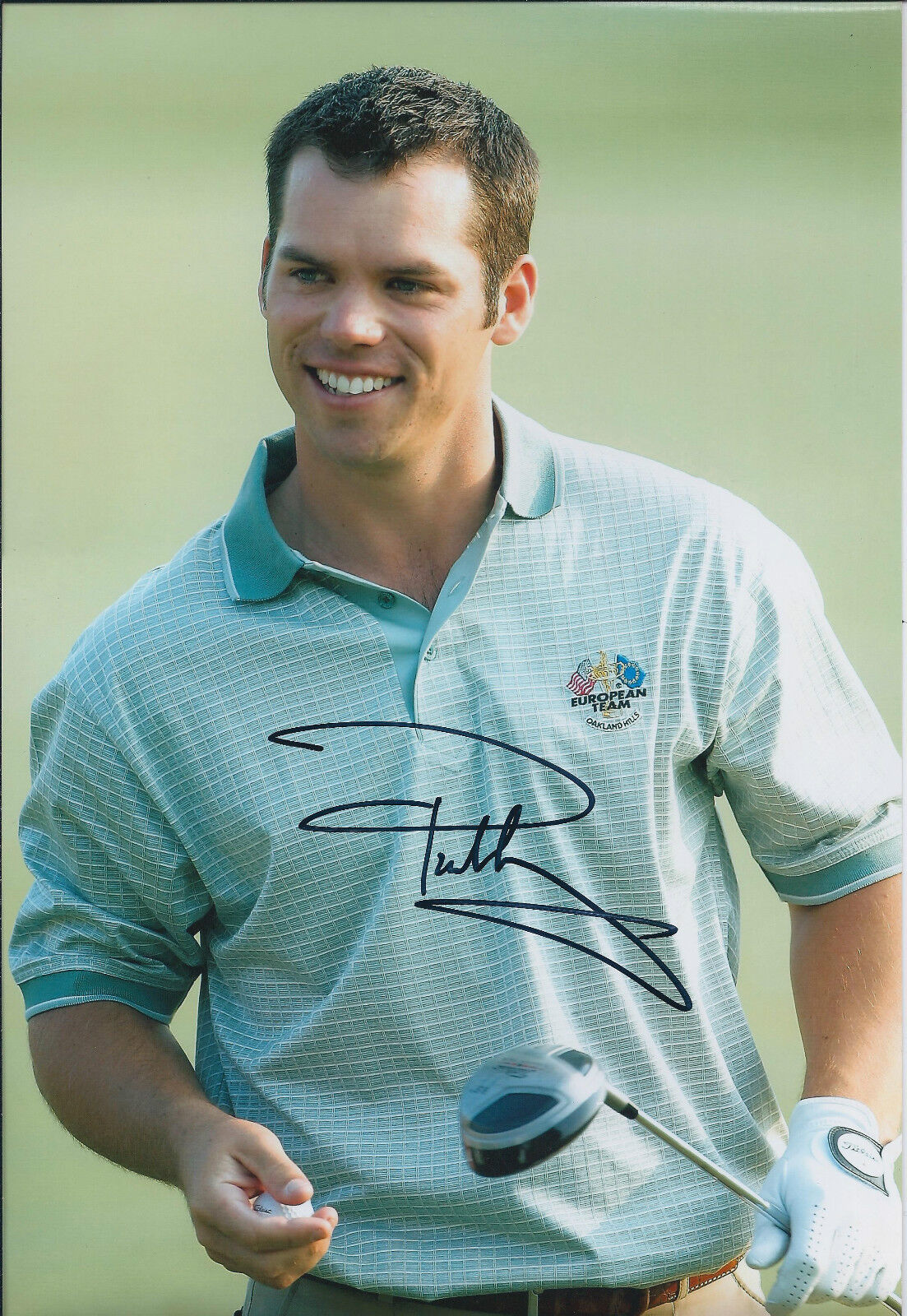 Paul CASEY SIGNED Autograph 12x8 Photo Poster painting AFTAL COA Ryder Cup Oakland Hills GOLF