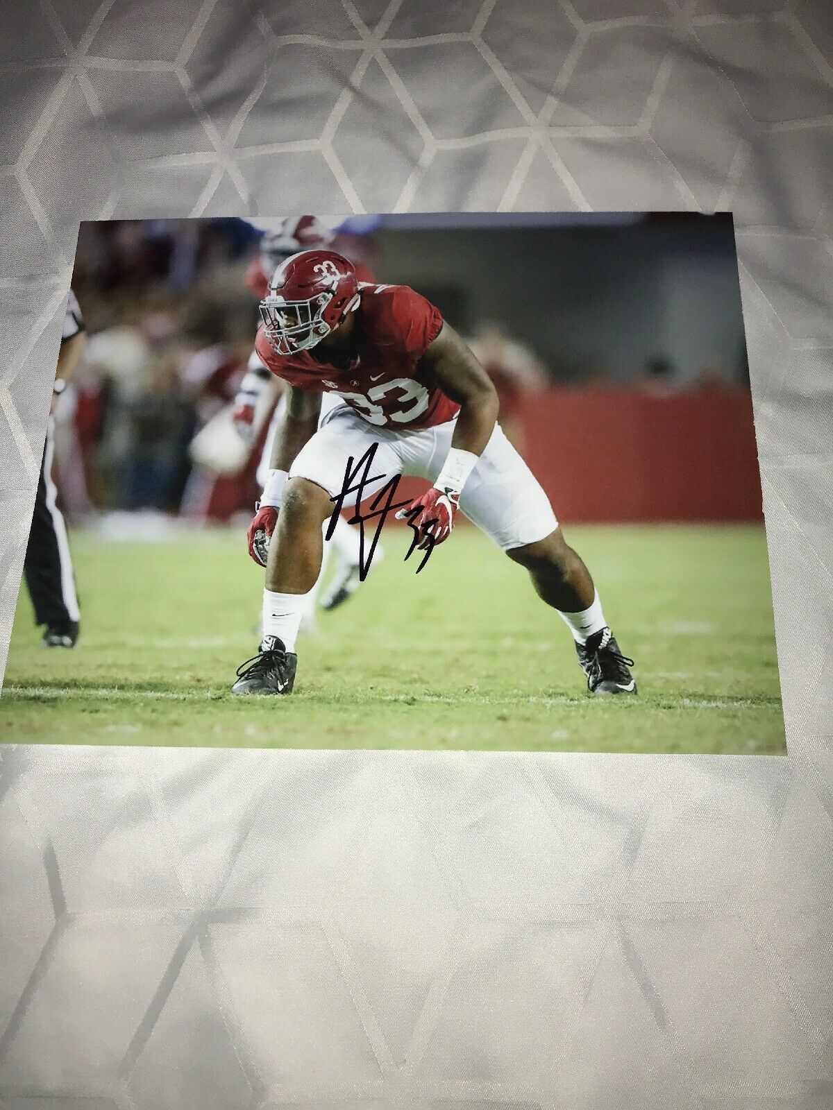 Anfernee Jennings Alabama Crimson Tide signed autographed 8x10 football Photo Poster painting E