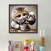 Kitten Pouring Coffee-11CT Stamped Cross Stitch 40*40cm/15.75*15.75in tapestrymarket