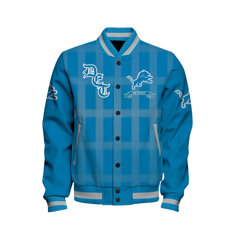 Detroit Lions Football Team 2024 - 25 Unforgettable Memories Unisex Varsity Jacket