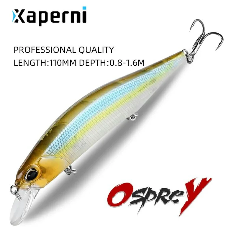Xaperni 11cm 17g depth0.8-1.6m hot model fishing lures hard bait 10color for choose minnow quality professional minnow