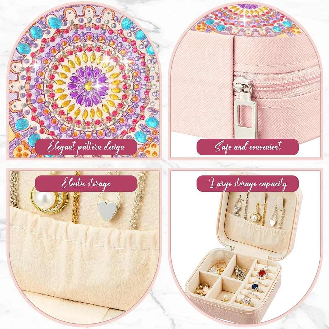 DIY Jewelry Storage Box Special Shape Diamond Case