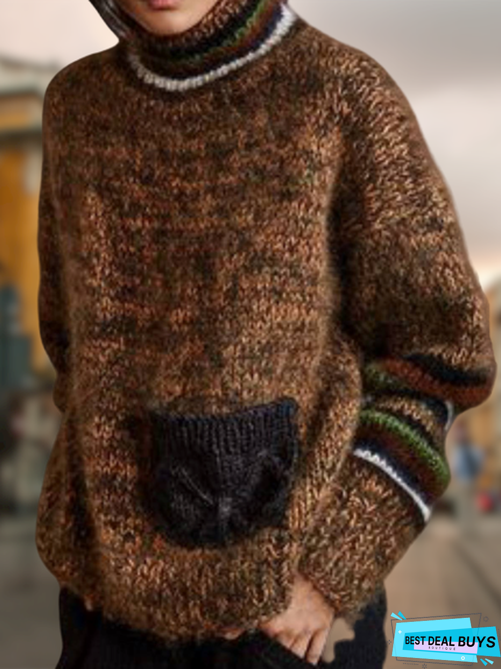 Brown Shift Vintage Sweater