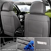 MINGBRON Car Seat Covers Full Set, 5 Seats Comfortable Faux Leather Seat Covers for Cars, Waterproof Automotive Seat Covers, Luxury Universal Fit Seat Covers for SUV, Sedans, Pick-up Trucks (Gray)