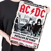 AC/DC - Panneaux en &eacute;tain m&eacute;tallique(20*30cm/30*40cm) - Musique
