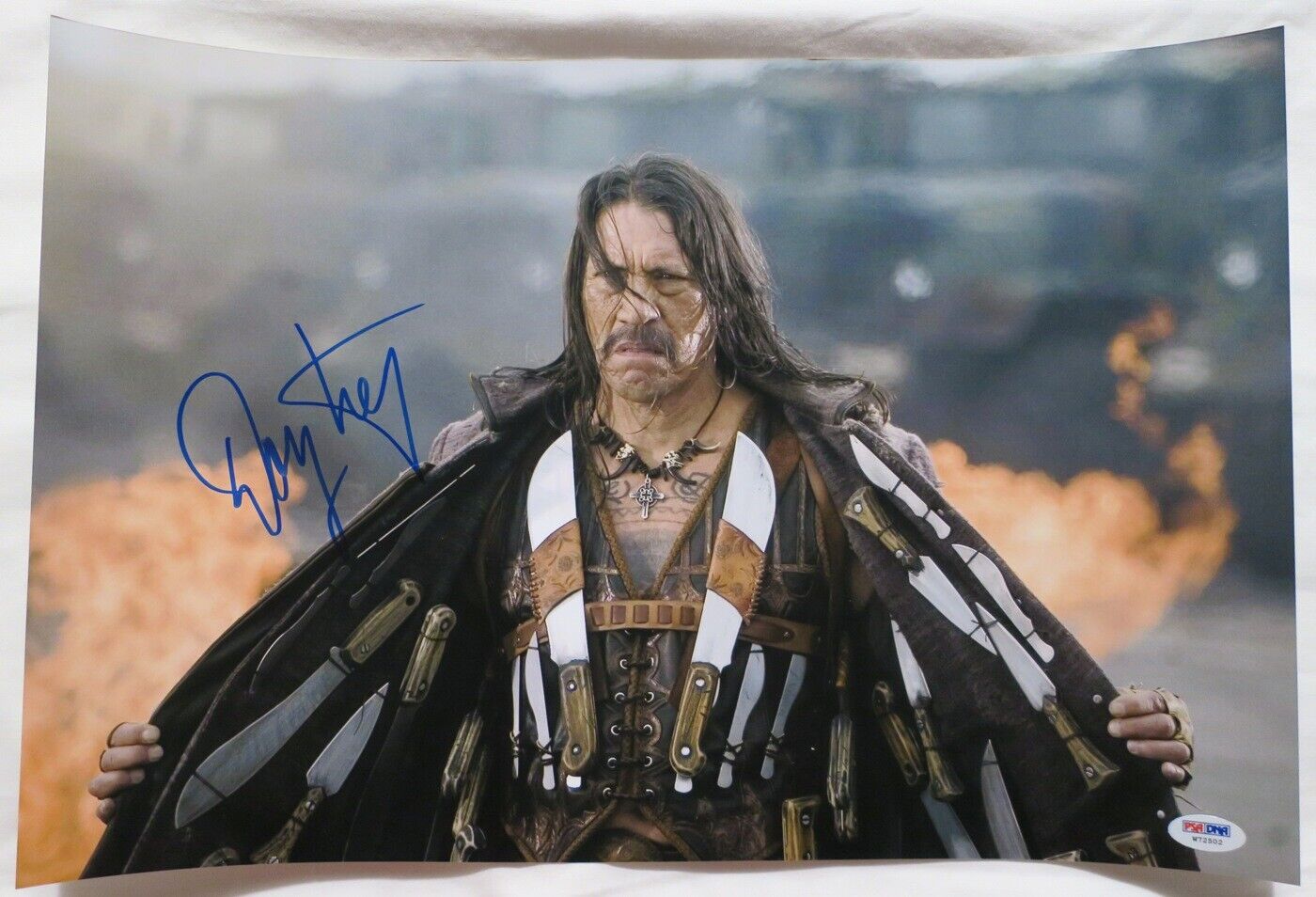 Danny Trejo Signed Machete Authentic Autographed 12x18 Photo Poster painting PSA/DNA #W72502