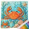Ocean Animals Stamped Needlework Cross Stitch Kit 14CT tapestrymarket