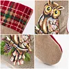 DIY Diamond Painting Christmas Stockings Hanging Ornaments Large Capacity Xmas Socks Pendant Wear Resist Candy Gift Storage Bags for Family Christmas Holiday Party Decoration (Owl)