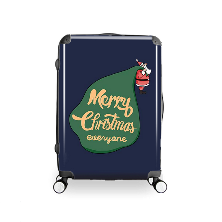 Santa With Too Many Presents, Christmas Hardside Luggage